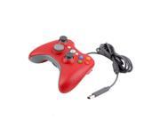 Red Wired USB Game Pad Controller For Microsoft Xbox 360 Slim PC Windows 7