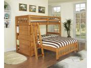 Discovery World Furniture Honey Loft Bunk Bed Twin Over Full