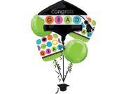 Anagram Congrats Grad Colorful Commencement Balloon Pack