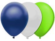Seattle Seahawks Football Solid 11 Latex Balloons Navy Lime White 6 Pack
