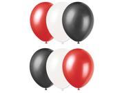 Arizona Cardinals Football Playoffs Solid 6pc Latex Balloons Red White Black