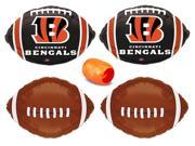 Cincinnatti Bengals NFL Football Mylar Foil Starter 5pc Balloon Pack