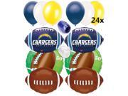 San Diego Chargers NFL Football Balloons Decorating Ultimate 32pc Party Pack