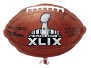 Super Bowl 49 2015 NFL 21 Anagram Football Shape Foil Balloons 10 Pack