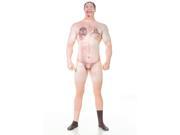 Morphsuits Beige Censored Naked Hillbilly Suit Unisex Adult Character Morphsuit XX Large