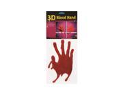 Loftus 3D Bloody Handprint Decoration Window Clings Red