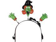 Loftus Child Halloween Flashing Witch Headband Boppers Green One Size 4.5