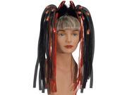 Star Power Adult Light up Devil Noodle Head Headband Black Red One Size