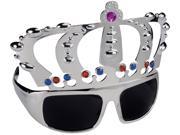 Star Power Crown Eyewear Sunglasses Silver One Size