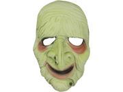 Star Power Adult Old Man Glow in the Dark Half Mask Light Green One Size