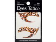 Loftus Women Assorted Forget Makeup Crazy Design Eye Temporary Tattoo One Size