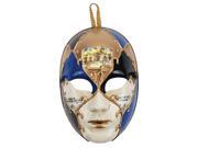Loftus Women Music Notes Masquerade Face Venetian Mask Blue Gold One Size