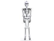 Rinco Giant Skeleton Halloween 6 ft Inflatable Toy White Black