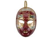 Loftus Women Music Notes Masquerade Face Venetian Mask Red Gold One Size