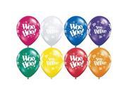 Qualatex Woo Hoo You Did It Grad 11 Latex Balloons Assorted 6 Pack