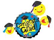 Anagram Emoji Congrats Grad Smile Faces 35 Foil Balloon