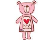 Anagram Best Mommy Bear Mother s Day 35 Foil Balloon Pink Brown