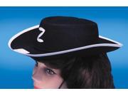 Star Power Boys Halloween Zorro Cowboy Costume Hat Black One Size