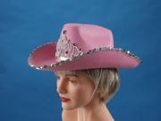 Loftus Women Rodeo Queen Sequins Tiara Cowgirl Hat Pink One Size