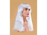 Star Power Women Long Witch With Bangs Wig White One Size