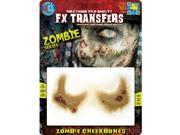 Tinsley Transfers Zombie Cheek Bones Makeup FX Transfers