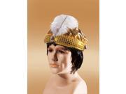 Loftus Adult Arabian Prince With Feather Costume Hat Gold One Size