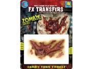 Tinsley Transfers Zombie Torn Throat Makeup FX Transfers