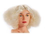 Star Power Women Discopuff Curly Poofy Costume Wig Blonde One Size