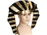 Star Power Adult Egyptian Pharaoh Asp Headpiece Black Gold One Size