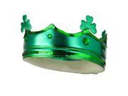 St Patricks Day Green Shamrock Crown Party Hat Adjustable Headband