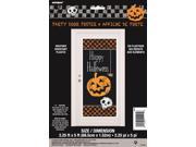 Unique Happy Halloween Pumpkin Checkered Halloween 60 Door Poster Black