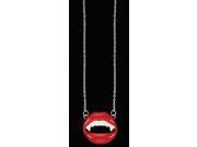 Star Power Adult Gothic Chic Vampire Lips Necklace Red One Size