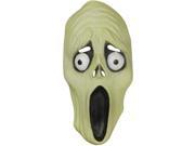 Star Power Adult Screaming Glow in The Dark Latex Mask Green One Size