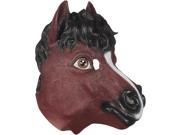 Loftus Halloween Horse Full Head Mask Brown Black White Teen Size