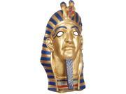 Star Power Adult Egyptian Mummy Pharaoh Latex Mask Gold Blue Red One Size