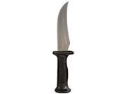 Loftus Costume Weapon Fake Rubber Knife Black Silver 10.75in
