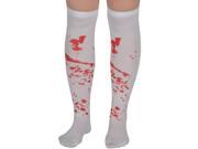 Loftus Blood Splattered Halloween 1 Pair Stockings White Red One Size