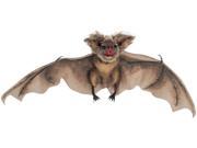 Loftus Halloween Bat w Furry Ears 35 Hanging Prop Brown