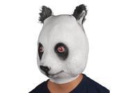 Star Power Men Panda Animal Head Mask Black White One Size