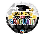 Qualatex Hats Off To The Graduate! 18 Jr Shape Foil Balloon