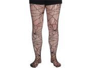 Women Halloween Hosiery Spider Web Woven Vampire Pantyhose Black One Size