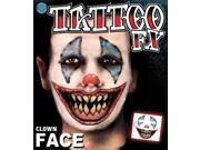 Tinsley Transfers Clown Face Temporary Tattoo FX Face Kit