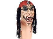 Loftus Dead Pirate Mask w Beaded Dreads Adult One Size