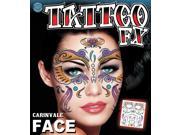 Tinsley Transfers Carinvale Face Temporary Tattoo FX Face Kit