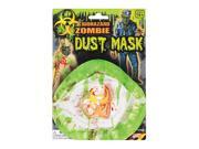 Forum Men Biohazard Zombie Dust Mask Green Whitw Red One Size