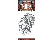 Tinsley Transfers Lion Tribal Temporary Tattoos Black