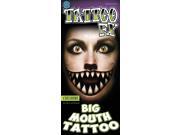 Tinsley Transfers Cheshire Cat Big Mouth Temporary Tattoo FX