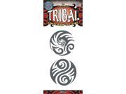 Tinsley Transfers Circles Tribal Temporary Tattoo FX Black
