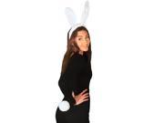 White Easter Bunny Ears And Tail Pack Costume Accessory Kit