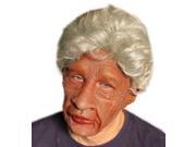 Zagone Auntie Full Head Mask Brown Grey One Size